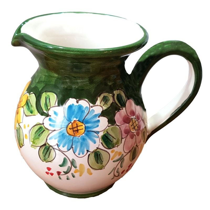Carafe Bombée. Ligne Fleurs. Céramique de...
