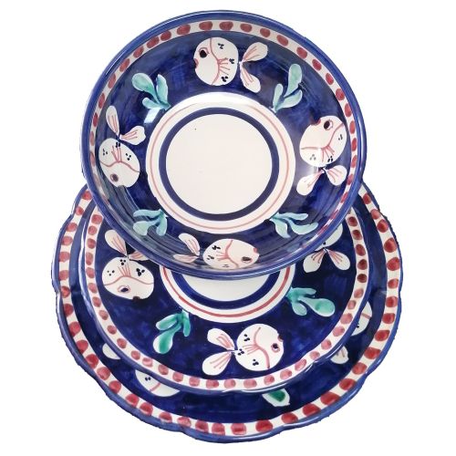 Set Piatti. Coppe. Linea animaletti. Ceramica di Vietri.... 2