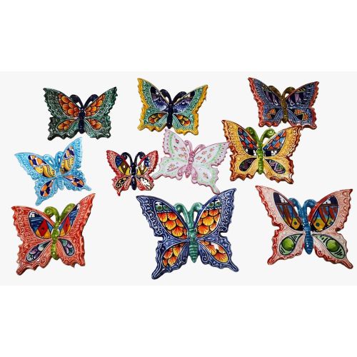 Colorful butterfly handpainted Vietri ceramic