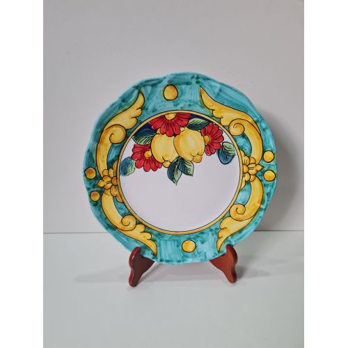 Piatto linea doppio decoro. Ceramica vietrese. Dipinto a... 2