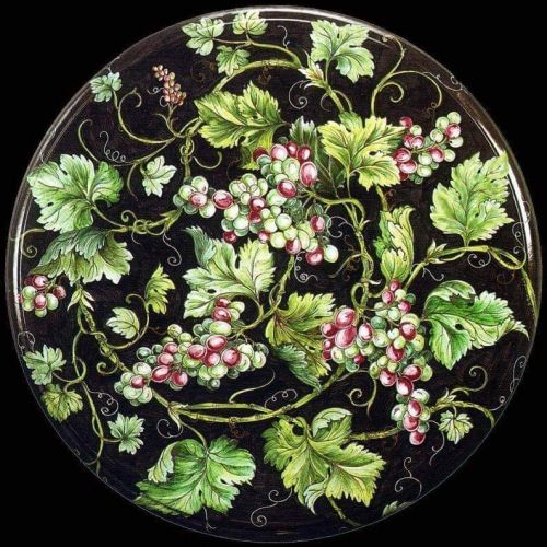 Artistic wall plate. Vietri ceramic. Hand-painted.