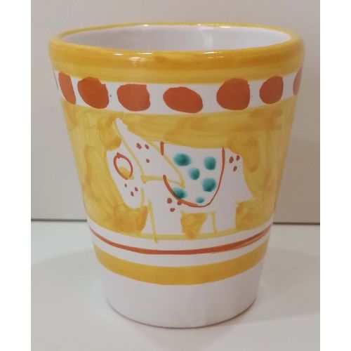 Glas. Animaletti-Linie. Vietri-Keramik. Handbemalt.