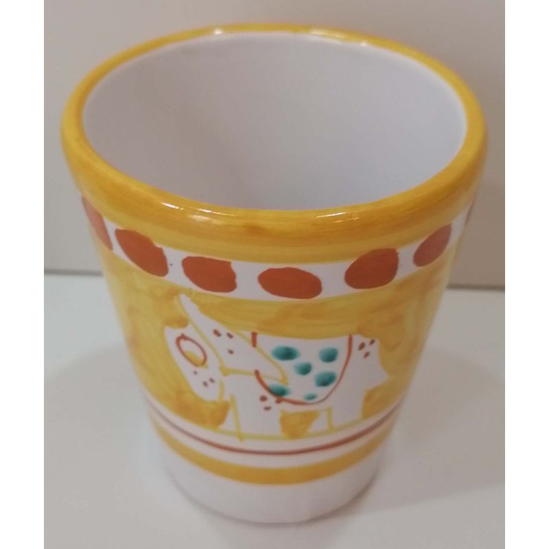 Bicchiere. Linea Animaletti. Ceramica di...