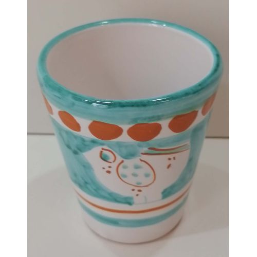 Verre. Ligne Animaletti. Céramique de Vietri. Peint à la Main.