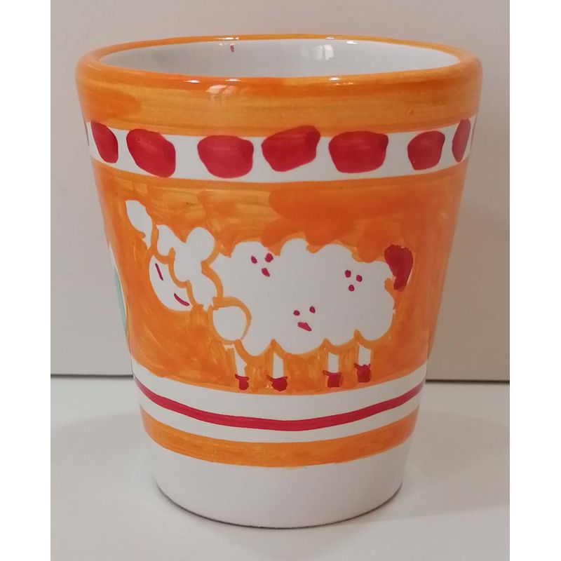Vaso. Línea Animaletti. Cerámica de Vietri....