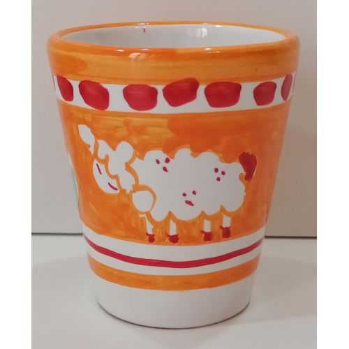 Verre. Ligne Animaletti. Céramique de Vietri. Peint à la Main.
