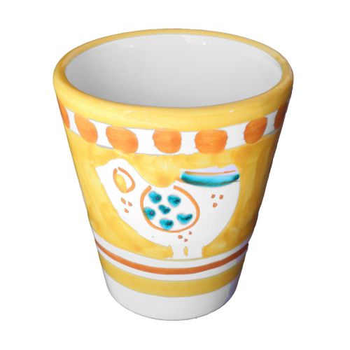 Vaso. Línea Animaletti. Cerámica de Vietri. Pintado a Mano.