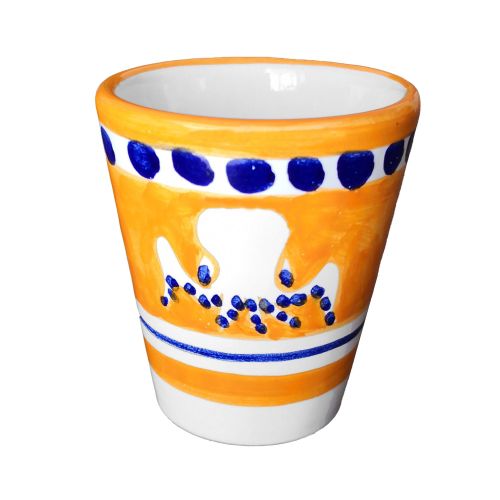 Vaso. Línea Animaletti. Cerámica de Vietri. Pintado a Mano.