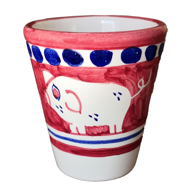 Vaso. Línea Animaletti. Cerámica de Vietri....