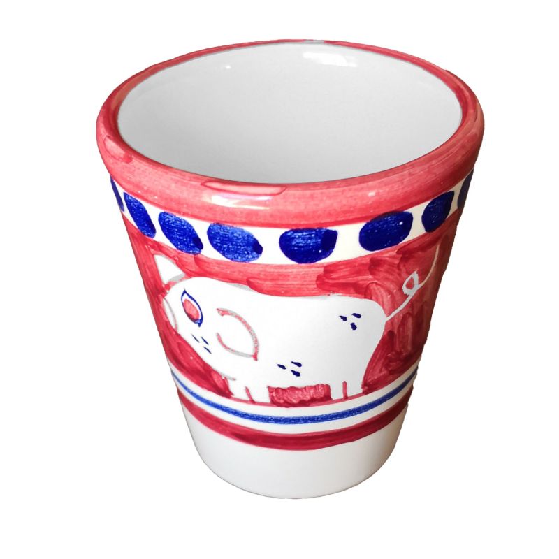 Vaso. Línea Animaletti. Cerámica de Vietri....