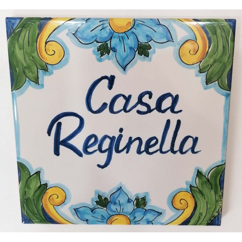 Placa cuadrada personalizable. Cerámica de...