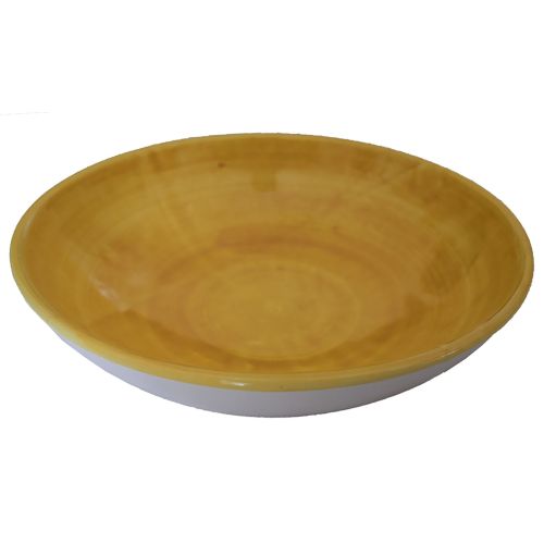 Glatte Suppenschale. Pinselstrich-Kollektion. Handbemalte Vietri-Keramik.