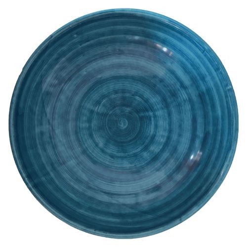 Smooth soup bowl. Brushstroke collection. Hand-painted Vietri ceramic.