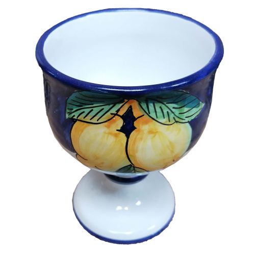 Calice Svasato. Linea Frutta. Ceramica di Vietri. Dipinto a mano.