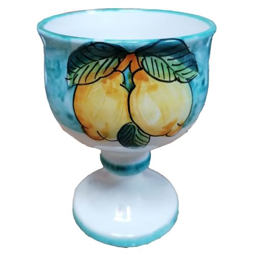 Flared Goblet. Fruit Collection. Vietri Ceramics. Hand-painted.