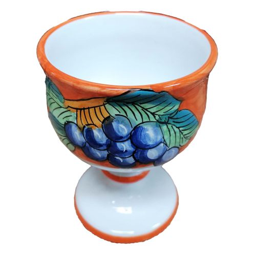 Calice Svasato. Linea Frutta. Ceramica di Vietri. Dipinto a mano.