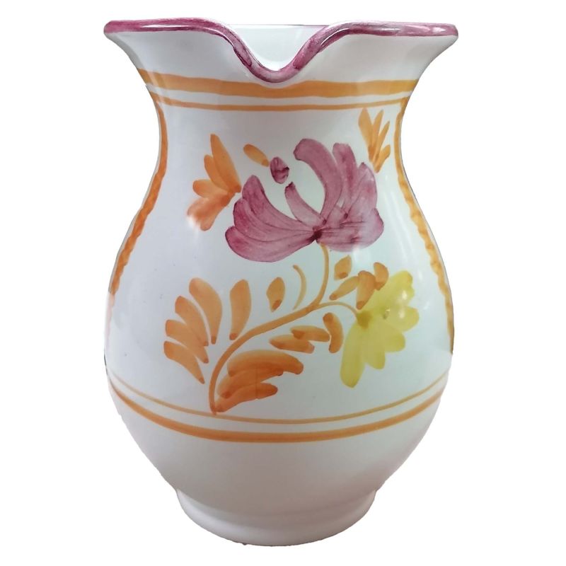 Carafe Bombée. Ligne Fleurs. Céramique de...