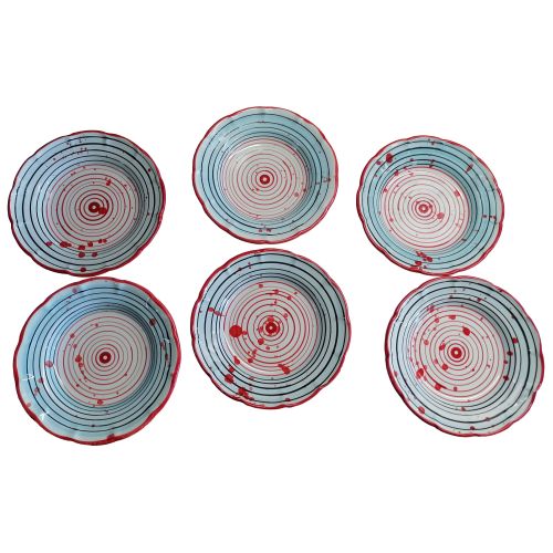 Assiette collection Moderne. Éclaboussée. Céramique de... 2