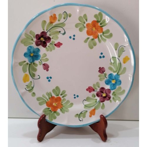 Plate. Spring Collection. Vietri ceramic. Hand-painted. Available dinner, soup, dessert or charger plate.