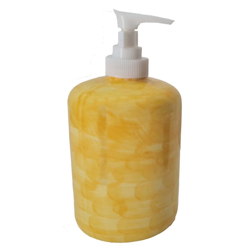 Soap dispenser. Brushed line. Vietri Ceramics
