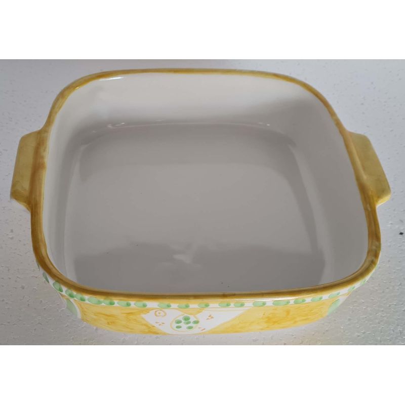 Oven pan Animal line. handpainted Vietri ceramic