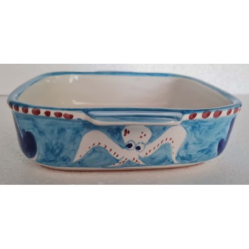 Oven pan Animal line. handpainted Vietri ceramic