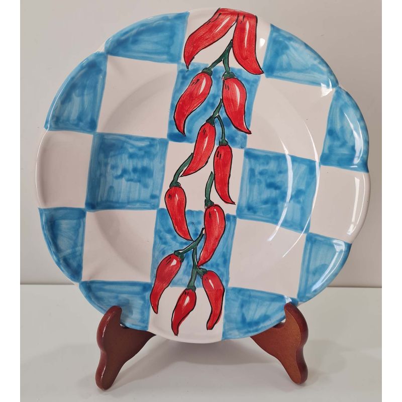 Plate – Chili & Tiles collection. Hand-painted...