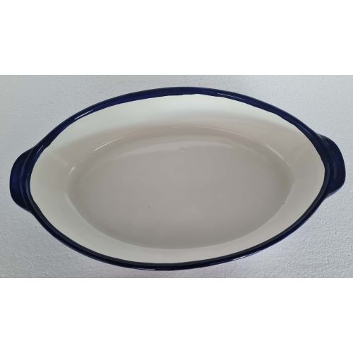 Oval Oven pan Animal line. handpainted Vietri ceramic