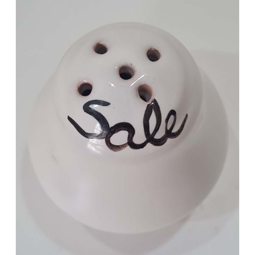 Salt set Brushed Line handpainted Vietri ceramic