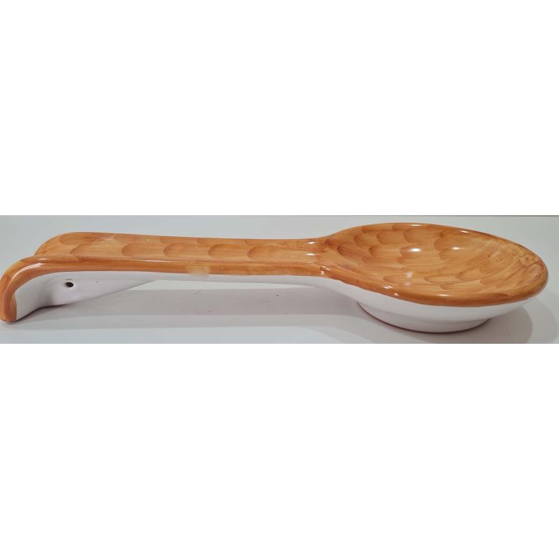Spoon rest Brushed Line. handpainted Vietri...