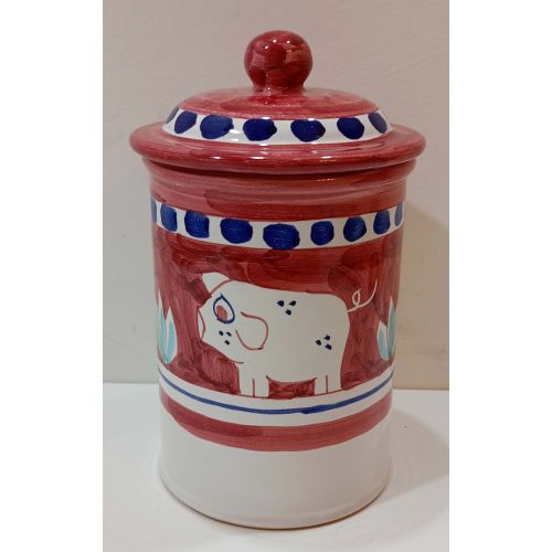 Customizable Jar. Animal Line. Vietri Ceramic. Hand-Painted.