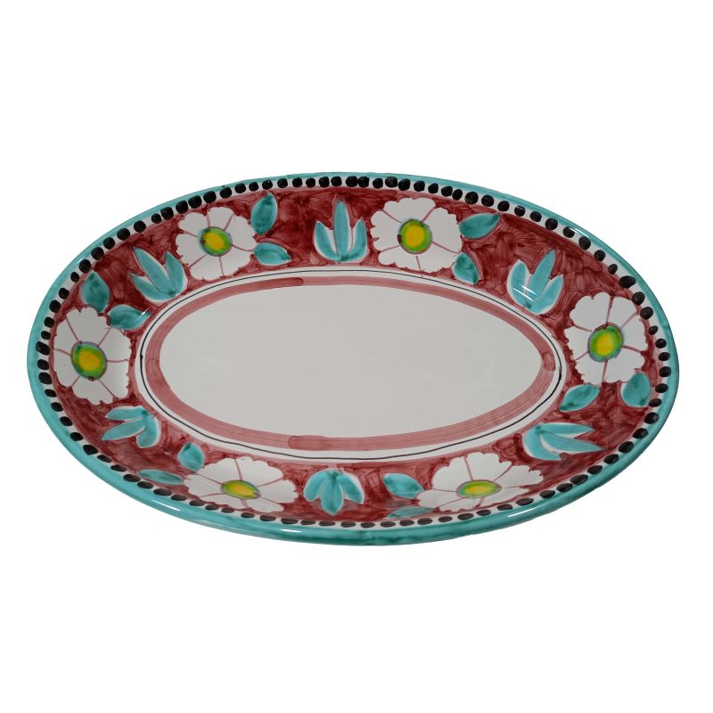 Oval bowl platter. Serving dish. Positano model...