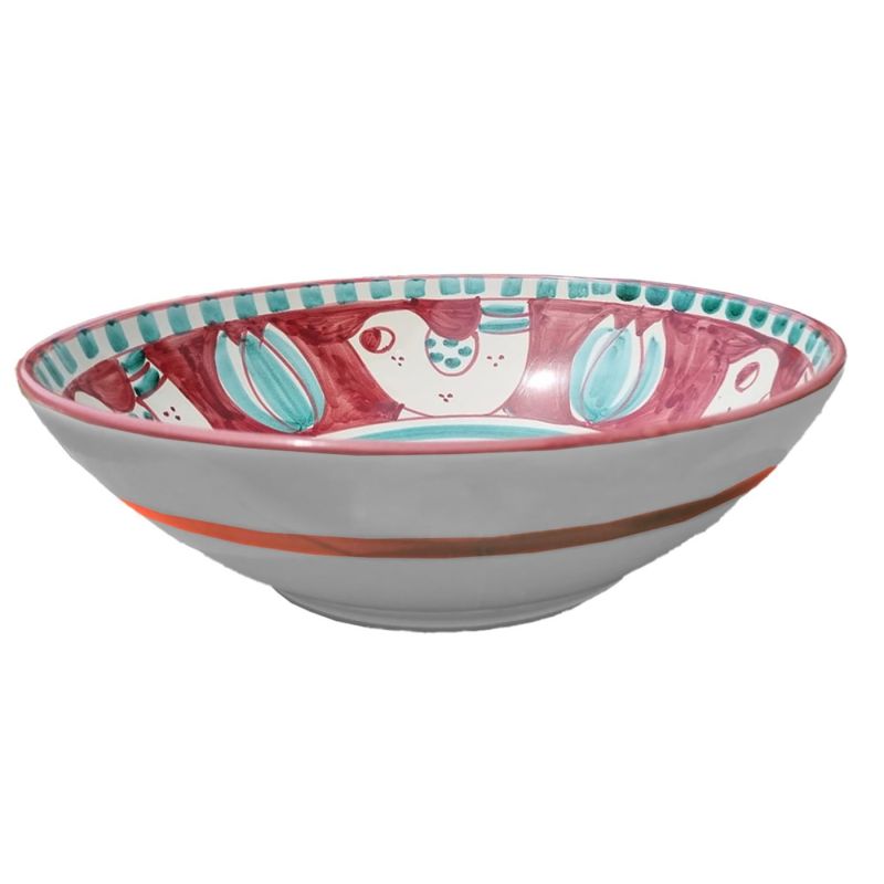 Bowl wave border Animal line - handpainted...