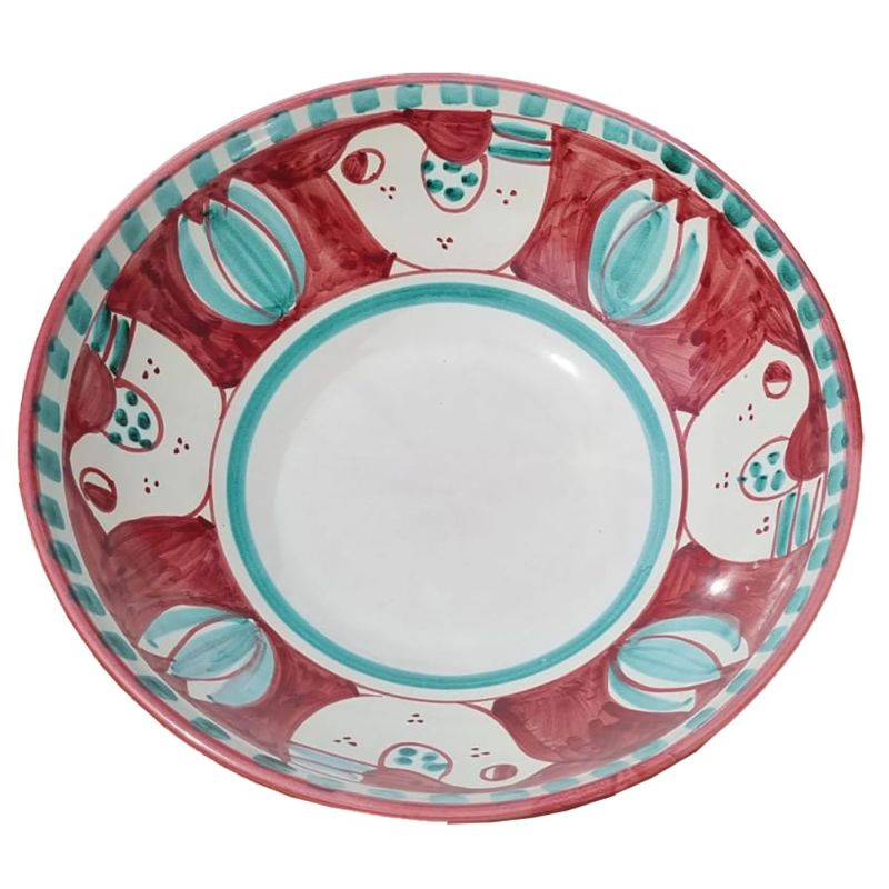 Bowl wave border Animal line - handpainted...