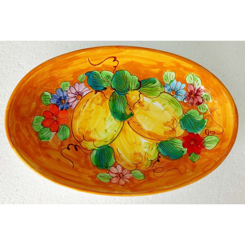 Ovaler Servierteller. Schale. Blumen- &...